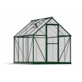 Greenhouse Mythos 6 x 8 - Polycarbonate - L247 x W185 x H208 cm - Green