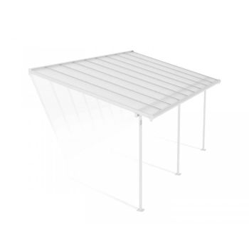 Patio Cover Sierra 3X5.46 Clear - Polycarbonate - L555 x W299 x H305 - White