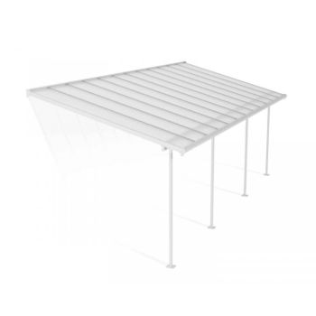 Patio Cover Sierra 3 x 7.30 Clear - Polycarbonate - L739 x W299 x H305 cm - White
