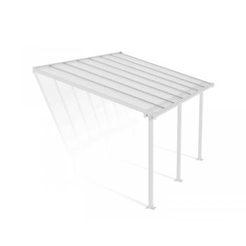 Patio Cover Olympia 3 x 4.25 Clear - Polycarbonate - L425 x W300 x H305 cm - White