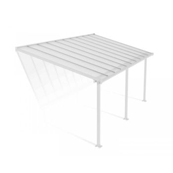 Patio Cover Olympia 3 x 6.10 Clear - Polycarbonate - L619 x W300 x H305 cm - White