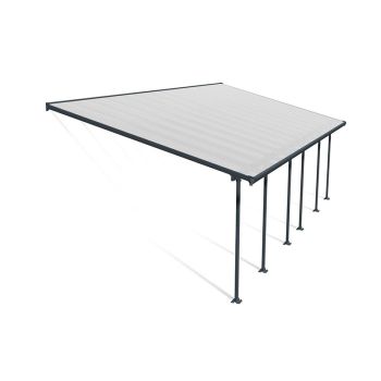 Patio Cover Feria 4M Deep 4X8.50 Clear - Polycarbonate - L850 x W385 x H305 - Grey