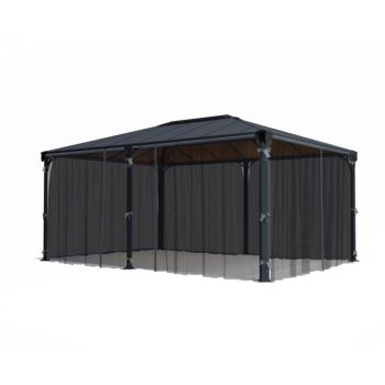 Net Curtain set for Rectangle Gazebo 4000/5000 - L465 x W465 x H217 cm (Gazebo Not Included)