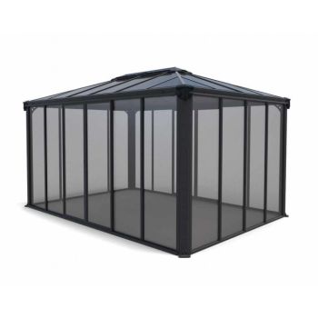 Gazebo Ledro 4300 Closed - Polycarbonate/Acrylic - L430 x W295.5 x H274.5 cm - Grey