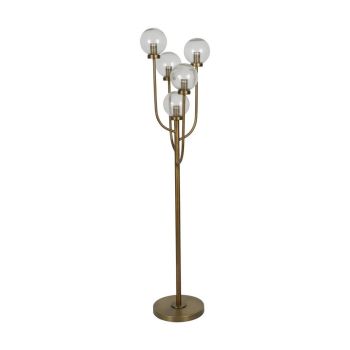 Wellesley Five Globe Floor Lamp - Iron/Glass - L35 x W35 x H137 cm - Brass