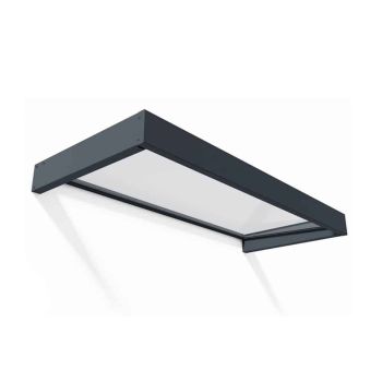 Patio Cover Sophia Door Awning Canopy 2150 Clear - Acrylic - L215 x W95 x H17 cm - Grey