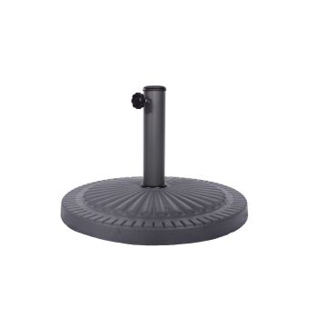 14kg Poly Resin Base - H33 x W49 x L49 cm - Charcoal