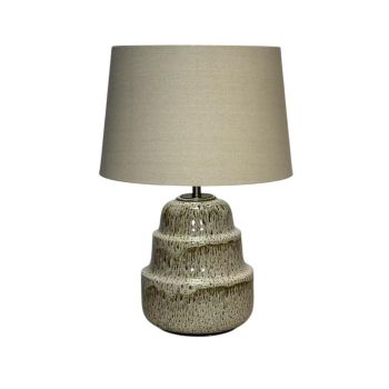 59 x 40 cm Lamp and Shade - Ceramic - L33 x W40 x H59 cm - Brown