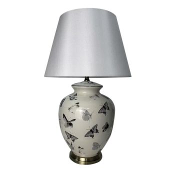 Lamp and Shade - Ceramic - L28 x W28 x H51 cm