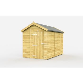7 x 9 Feet Apex Shed - Single Door Without Windows - Wood - L272 x W214 x H217 cm