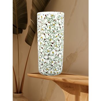 18 Inch Round Small Multi Flowers Umbrella Stand - L20 x W20 x H46 cm