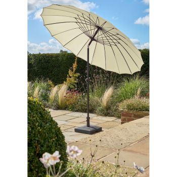 Royce Geisha 2.7m Canopy with Night Cover - Aluminium/Polyester - L270 x W270 x H245 cm - Anthracite/Taupe