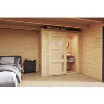 Internal room kit S-Log Cabin, Wooden Garden Room, Timber Summerhouse, Home Office - H205 cm