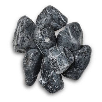 Midnight Bulk Bag 850 kg - 60-100 mm Black Round & Oval Premium Cobbles - L100 x W100 x H80 cm