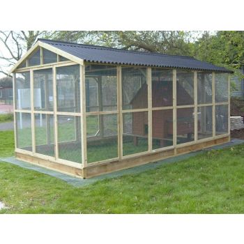 Pet run. Timber & Wire. Choice of Sizes & Roof styles for pets, poultry etc