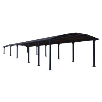 Arcadia Carport 12700 - Polycarbonate - L1290 x W359 x H242 - Grey