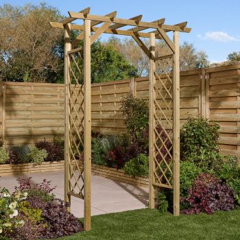 Cherington Arch - Timber - L72 x W150 x H213.5 cm - Natural Finish