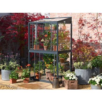 Exbury 3 Feet 4 Inches Classic Growhouse - Aluminium - L100 x W79 x H181 cm - Without Coating