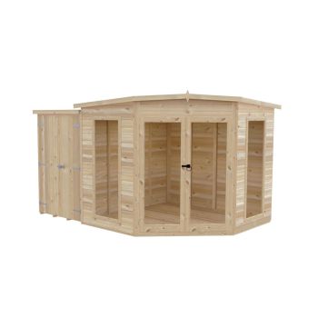 8 x 12 Feet Barclay with Side Shed - L119 x W224.8 x H190.2 cm