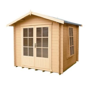 Barnsdale Log Cabin Home Office Garden Room Approx 9 x 9 Feet