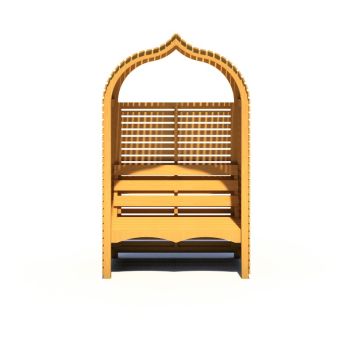 Bejoda 4 x 3 Feet Pressure Treated Arbour - L715 x W124 x H210.1 cm