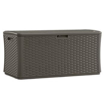 507L Oregon Storage Box - Resin - L72 x W140 x H69 cm - Stone Grey