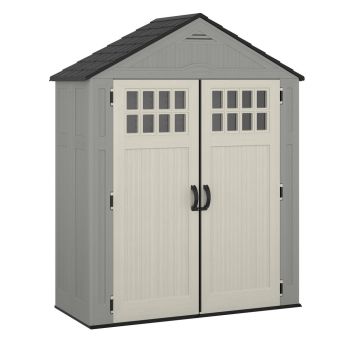 Everett Shed 6' x 3' with Assembly - Resin - L84 x W190 x H236 cm