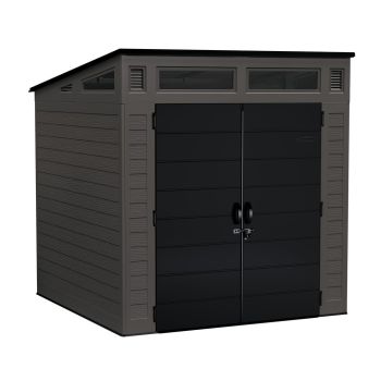 Moda Modernist Shed 7' x 7' with Assembly - Resin - L222 x W220 x H227 cm