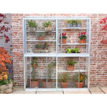 Westminster 5 Feet Small Greenhouse - Aluminium/Glass - L151 x W33 x H172 cm - Without Coating