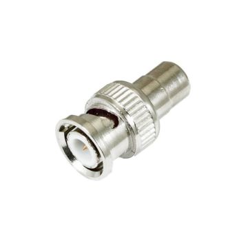 BNC Male to RCA female Adaptor Connector x 1 - L2.5 x W1.3 x H1.3 cm
