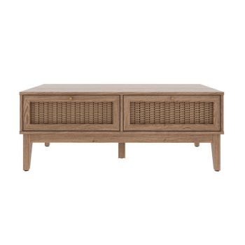 Bordeaux Coffee Table - MDF - L50 x W110.2 x H43.2 cm - Oak