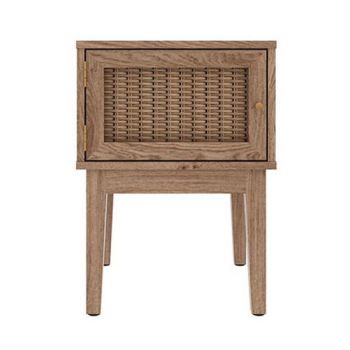 Bordeaux Side/Lamp Table - MDF - L40 x W39.7 x H55.2 cm - Oak