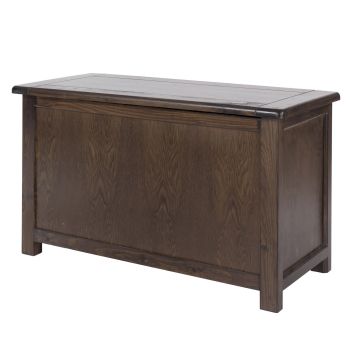 Boston Ottoman - Pine - 90 x 40 x 55 cm - Dark Brown