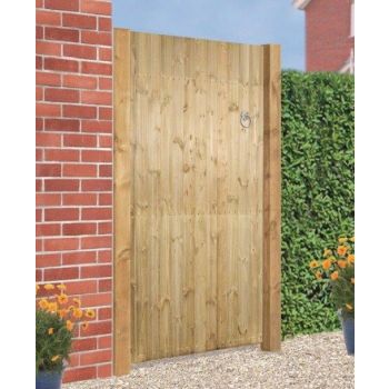 Carlton Square Top High Quality Single Gate - Pressure Treated Scandinavian Redwood - W900 x H1800 mm