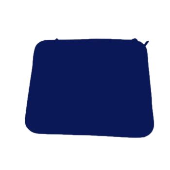 Luxury Piped Waterproof Seat Pads - Single Navy Cushion - Outdoor Cushion for Garden Furniture