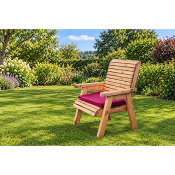 Briar Wooden Garden Chair - L73 x W64 x H95 cm - Minimal Assembly Required