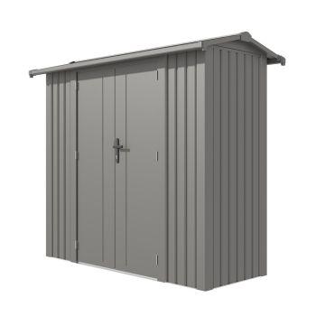 Brentvale 8' x 4' Premium Apex Metal Shed with Foundation Kit & Assembly - L113 x W232 x H204 cm