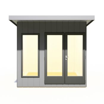 Cali 8 x 8 Feet Pent 1 Garden Office - OSB/MDF - L334 x W275.4 x H246.1 cm