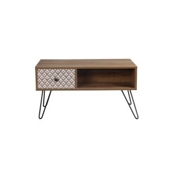 Casablanca Coffee Table - Wood - L45 x W80 x H43 cm - Brown