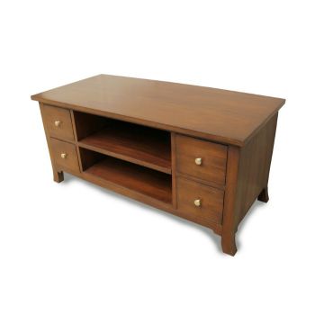 Orchard Straight TV Unit - Mahogany Wood - L50 x W108 x H50 cm