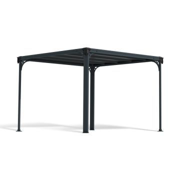 Milano 3000 Garden Gazebo - Polycarbonate - L309 x W309 x H225 - Grey