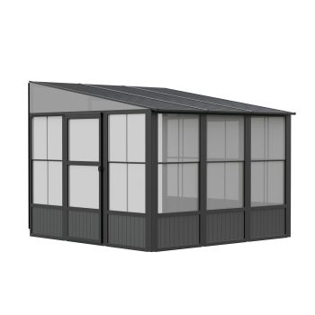 Sojag Charleston Conservatory 3m x 3m - Aluminum - L308.9 x W306 x H244.5 cm - Powder-Coated