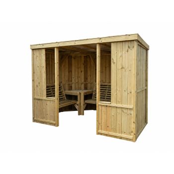 Riviera Enclosed Garden Room 6 Seater - L210 x W290 x H205 cm - Assembled