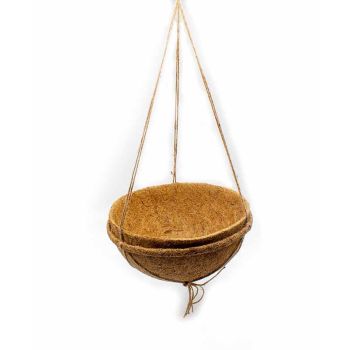 Hanging Baskets - Fibre/Latex/Jute - L25 x W25 cm