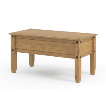 Corona Coffee Table - Pine - 107 x 53.8 x 46.6 cm - Antique Waxed Pine