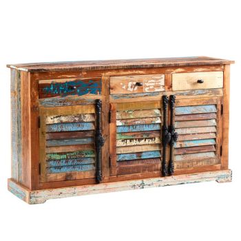 Coastal Large Sideboard - Wood - L40 x W140 x H80 cm