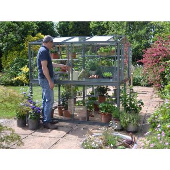 Chatsworth 6 Feet 5 Inches Classic Greenhouse Including Potting Tray - Aluminium - L194 x W150 x H180 cm - Without Coating