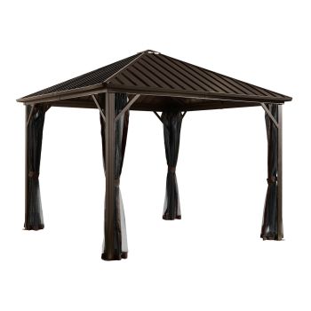 Sojag Dakota Gazebo 3m x 3m - Aluminum - L300 x W300 x H275 cm - Powder-Coated/Galvanised
