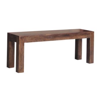 Dakota Bench Large - Mango Wood - L35 x W148 x H45 cm - Dark Finish