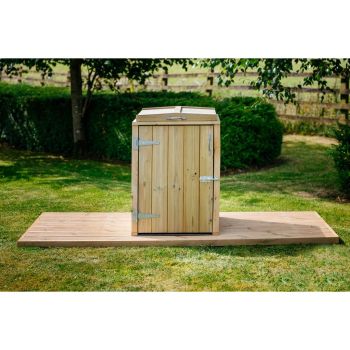 Dutton Dustbin Store Single - Timber - L64 x W63 x H88 cm